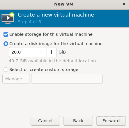 Disk size